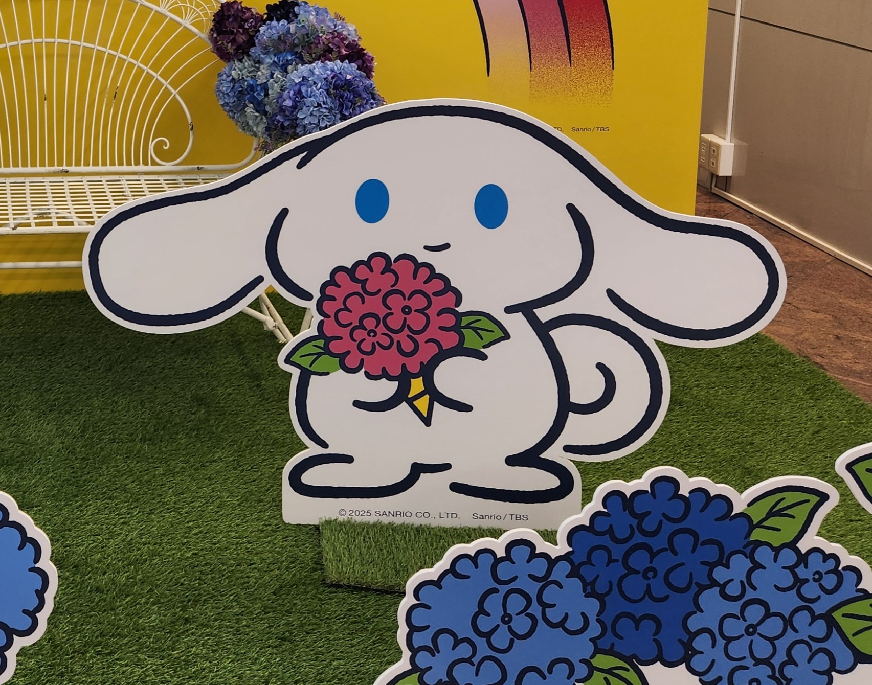 アイシナモロールのパネルの写真